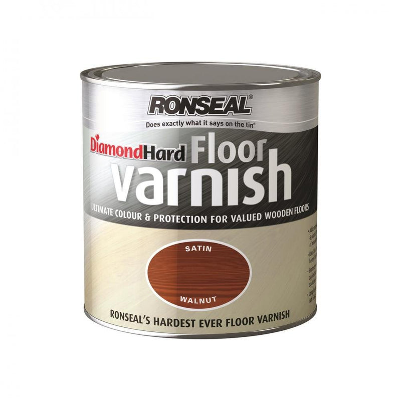 Ronseal Diamond Hard Floor Varnish Gloss - 2.5 Litre Mellow - VARNISHES / WOODCARE - Beattys of Loughrea