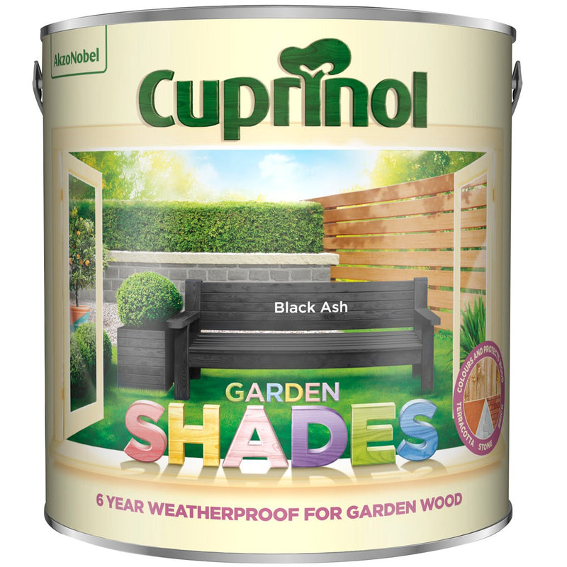 Cuprinol Garden Shades Colours Paint - 2.5 Litre Black ash - VARNISHES / WOODCARE - Beattys of Loughrea