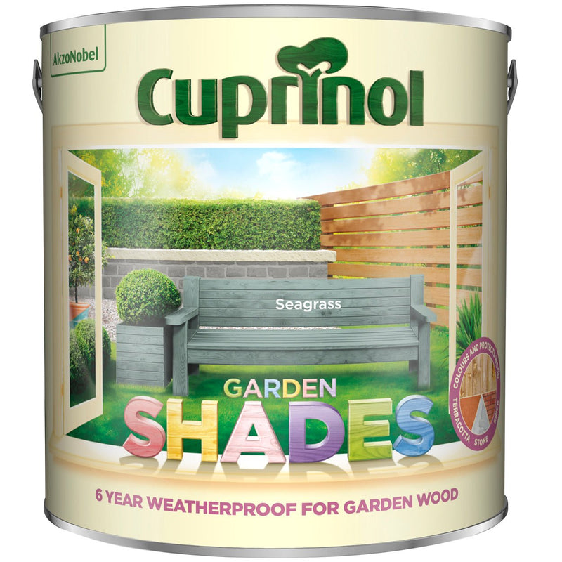 Cuprinol Garden Shades Colours Paint - 2.5 Litre Seagrass - VARNISHES / WOODCARE - Beattys of Loughrea