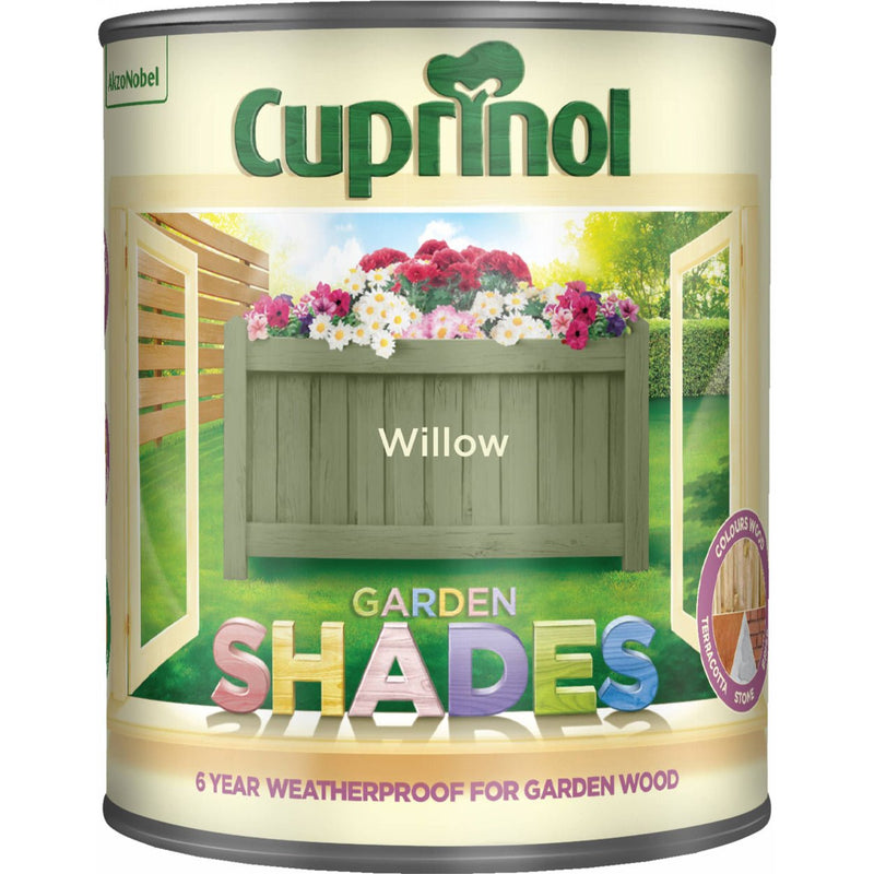 Cuprinol Garden Shades Colours Paint - 1 Litre Willow - VARNISHES / WOODCARE - Beattys of Loughrea