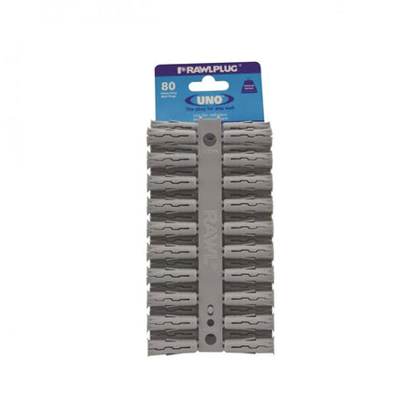 Rawlplug Uno Grey Plug - 80 Pack 10x36mm - RAWLPLUGS - Beattys of Loughrea