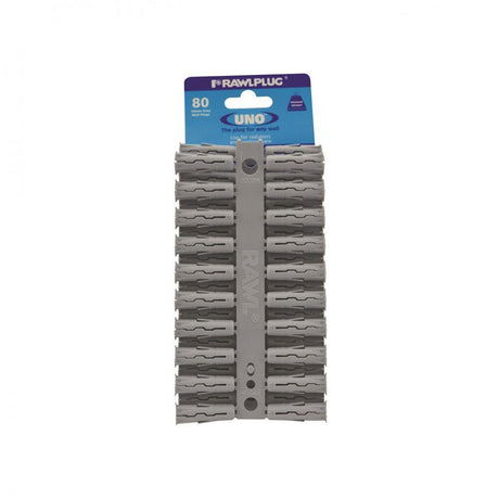 Rawlplug Uno Grey Plug - 80 Pack 10x36mm - RAWLPLUGS - Beattys of Loughrea