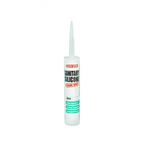 Evo-Stik Sanitary Silicone Sealant 310ml - Clear - MASTIC/SILICONE/ADH - Beattys of Loughrea