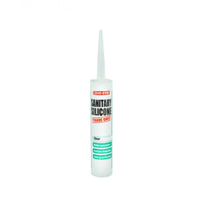 Evo-Stik Sanitary Silicone Sealant 310ml - Clear - MASTIC/SILICONE/ADH - Beattys of Loughrea