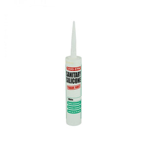 Evo-Stik Sanitary Silicone Sealant 310ml - White - MASTIC/SILICONE/ADH - Beattys of Loughrea