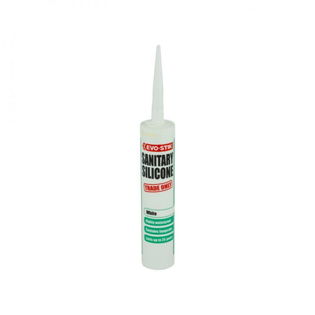 Evo-Stik Sanitary Silicone Sealant 310ml - White - MASTIC/SILICONE/ADH - Beattys of Loughrea