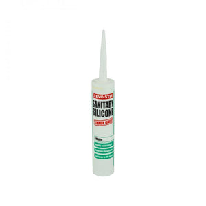 Evo-Stik Sanitary Silicone Sealant 310ml - White - MASTIC/SILICONE/ADH - Beattys of Loughrea