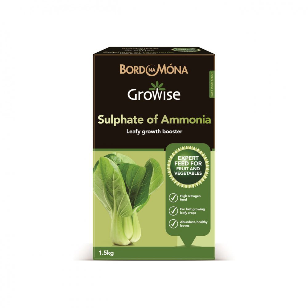 Bord na Mona Growise Sulphate of Ammonia - 1.5kg - FERTILISER GRANULAR/SOLUBLE/LIQ - Beattys of Loughrea