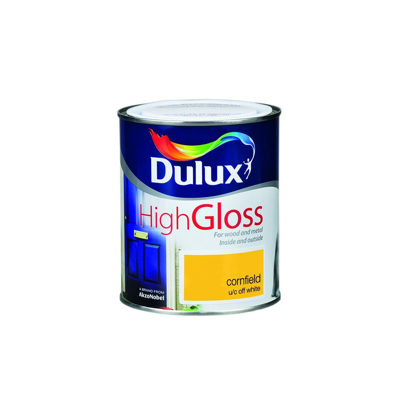 Dulux High Gloss Colour- 750ml CORNFIELD - READY MIXED - OIL BASED - Beattys of Loughrea
