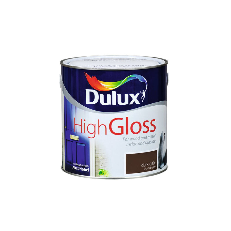 Gloss 2.5L Dark Oak Dulux - READY MIXED - OIL BASED - Beattys of Loughrea