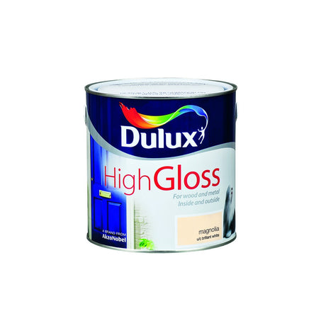 Gloss 2.5L Magnolia Dulux - READY MIXED - OIL BASED - Beattys of Loughrea