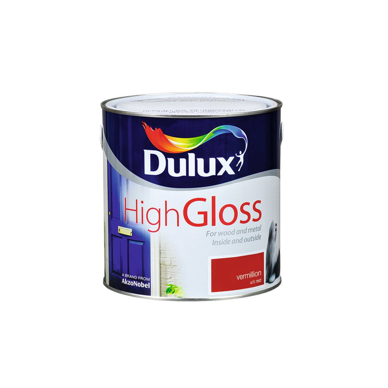 Gloss 2.5L Vermilion Dulux - READY MIXED - OIL BASED - Beattys of Loughrea