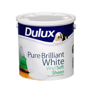 Dulux Soft Sheen 2.5L White Dulux - WHITES - Beattys of Loughrea