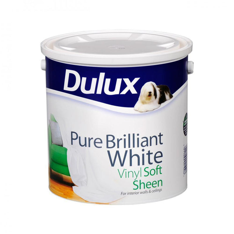 Dulux Soft Sheen 2.5L White Dulux - WHITES - Beattys of Loughrea