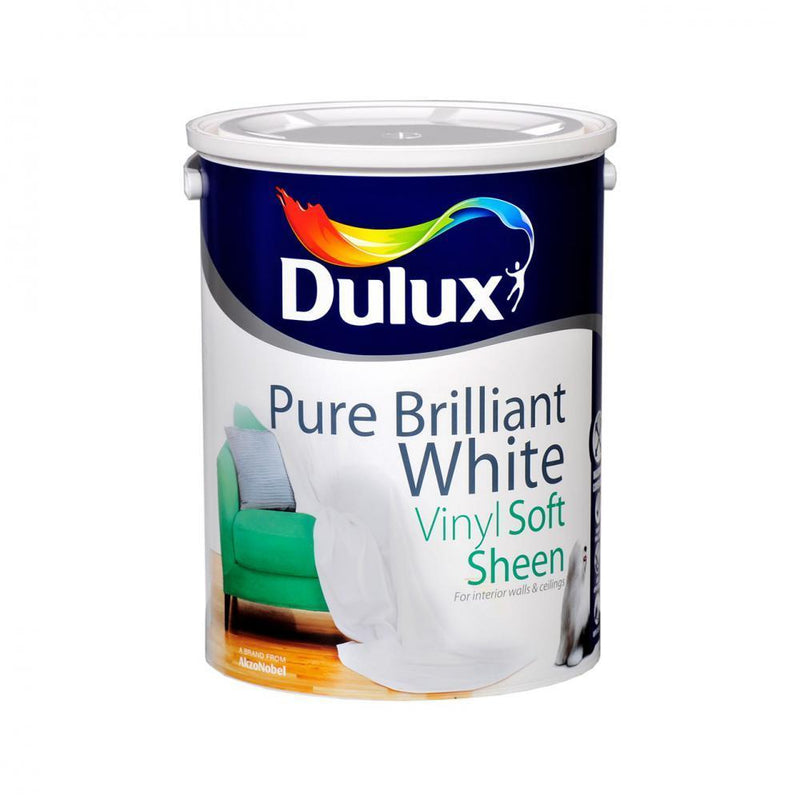 Dulux Soft Sheen 5L White Dulux - WHITES - Beattys of Loughrea