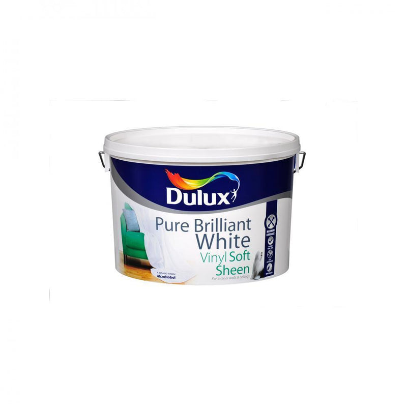 Dulux Soft Sheen 10L White Dulux - WHITES - Beattys of Loughrea