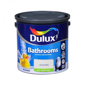 Bathroom 2.5L Jasmine White Dulux - READY MIXED - WATER BASED - Beattys of Loughrea
