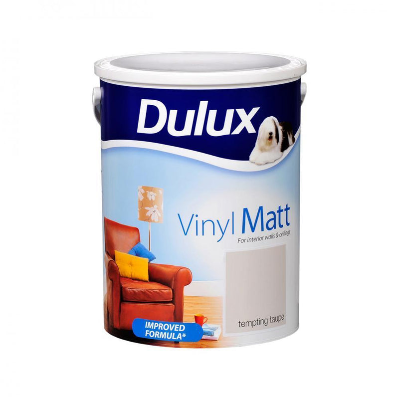 Matt 5L Tempting Taupe Dulux - READY MIXED - WATER BASED - Beattys of Loughrea