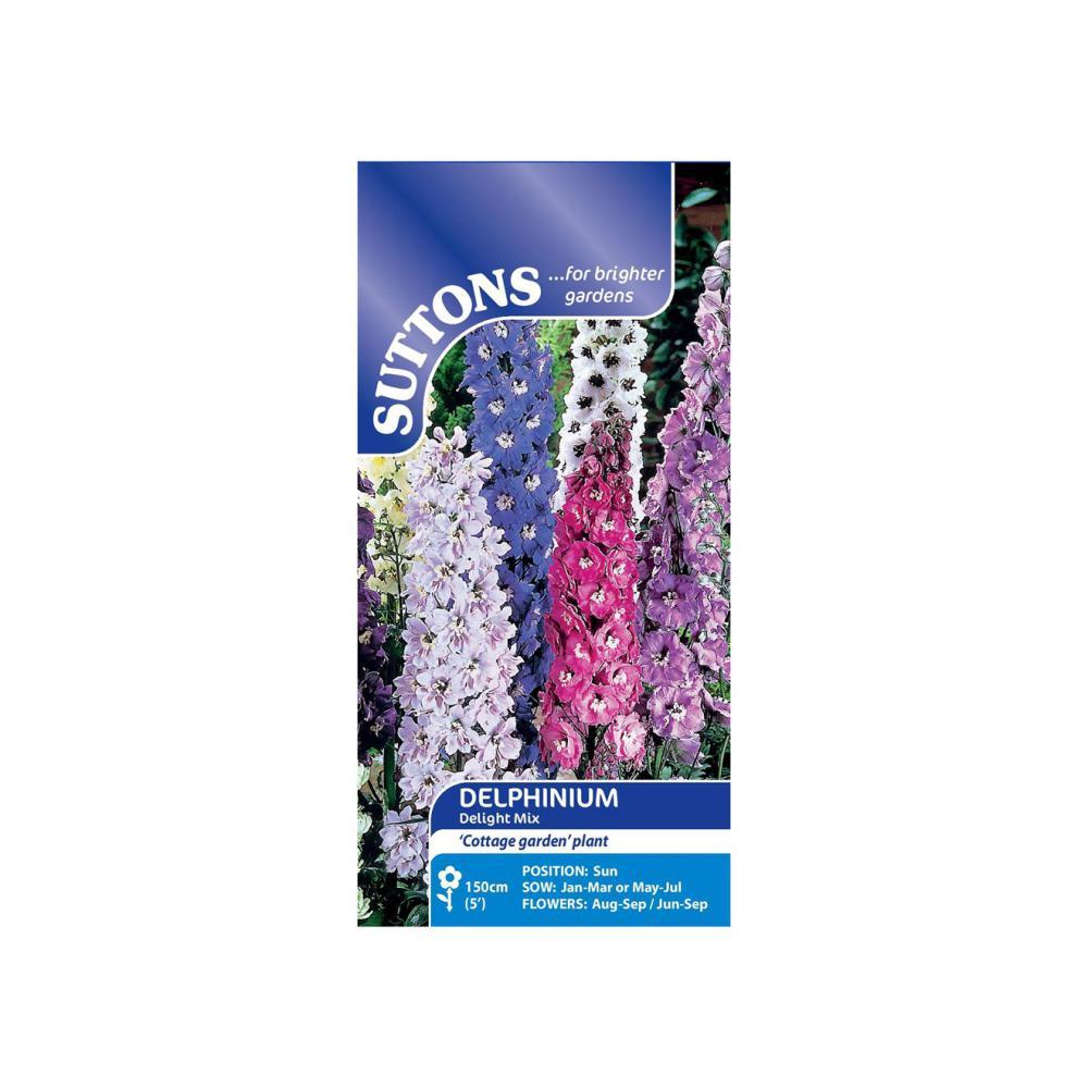 Suttons Delphinium Delight Mix 112945 - Beattys of Loughrea | www.beattys.ie