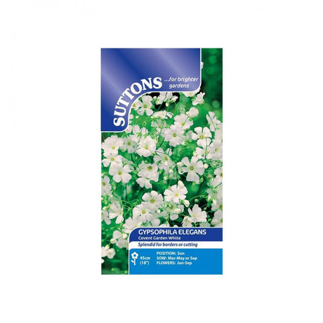 Suttons Gypsophila Covent Garden White 117039 - SEED VEG & FLOWER - Beattys of Loughrea