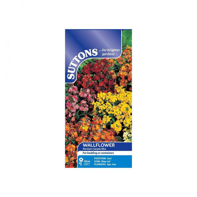 Suttons Wallflower Persian Carpet 138228 - SEED VEG & FLOWER - Beattys of Loughrea