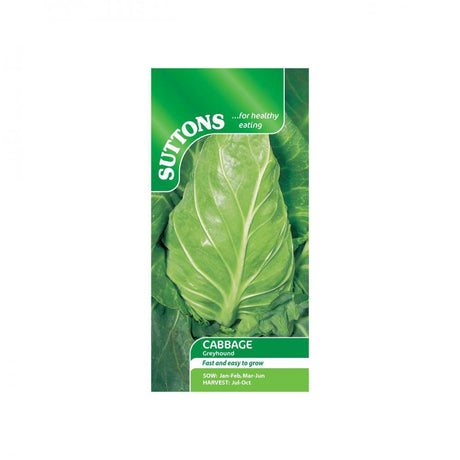 Suttons Cabbage Greyhound 153805 - SEED VEG & FLOWER - Beattys of Loughrea