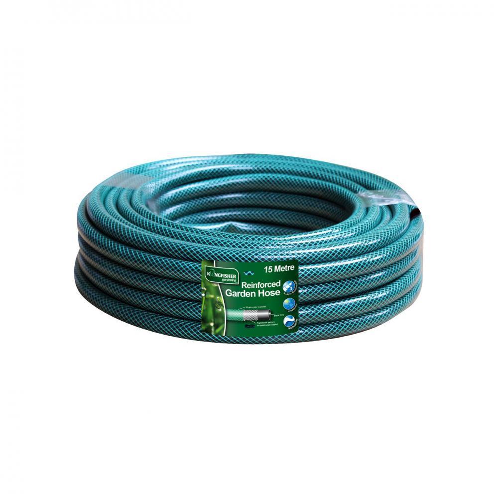 Kingfisher Reinforced Garden Hose - 15m - HOSE - Beattys of Loughrea