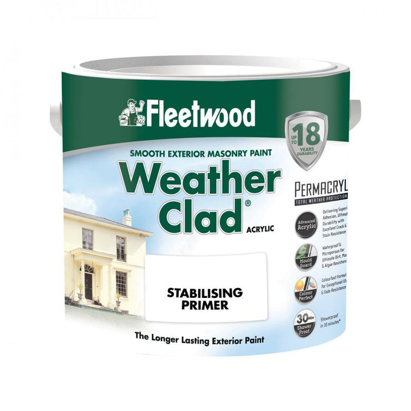 Fleetwood Weather Clad Stabilising Primer Clear - 2.5 L - VARNISHES / WOODCARE - Beattys of Loughrea