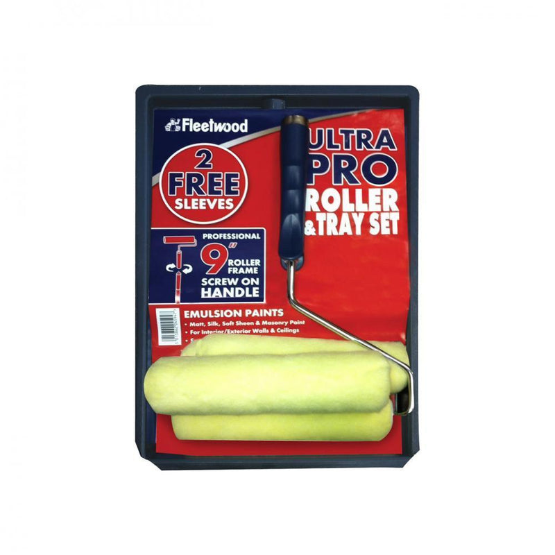 Fleetwood Ultra Pro Paint Roller & Tray Set - ROLLERS/SLEEVES - Beattys of Loughrea