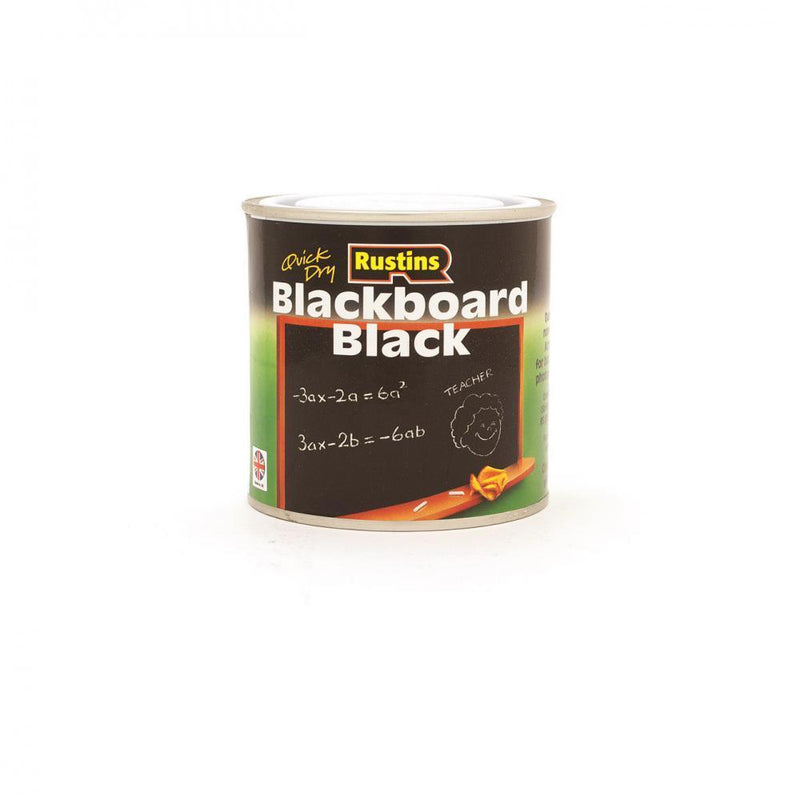 Rustins Quick Dry Blackboard Paint Black - 250ml - SPECIALITY PAINT/ACCESSORIES - Beattys of Loughrea