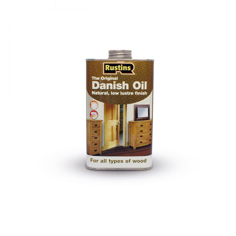 Rustins Danish Oil - 250ml - WHITE SPIRIT/TURPS/TEAK/LINS - Beattys of Loughrea