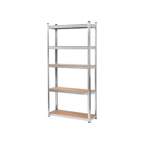 Blackspur 5 Tier Boltless Galvanised Shelving Unit - WOODEN / PLASTIC SHELVES - Beattys of Loughrea