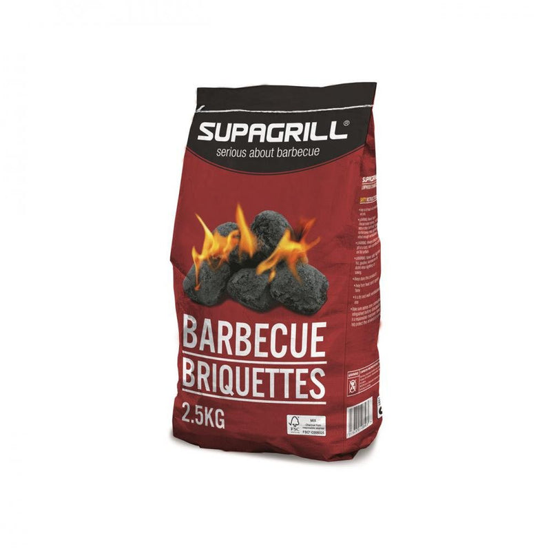 Supagrill Charcoal BBQ Briquettes - 2.5kg - BBQ FUEL BBQ TOOLS, ACCESSORIES , TENT PEGS - Beattys of Loughrea