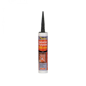 Everbuild General Purpose Silicone 310ml - Black - MASTIC/SILICONE/ADH - Beattys of Loughrea