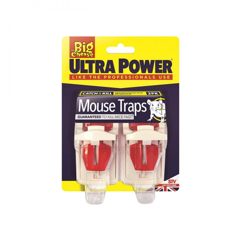 The Big Cheese Ultra Power Mouse Trap Twin Pack - STV14 - VERMIN BAIT/TRAP/FLY SPRAY - Beattys of Loughrea