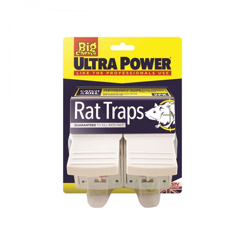 The Big Cheese Ultra Power Rat Trap Twin Pack - STV149 - VERMIN BAIT/TRAP/FLY SPRAY - Beattys of Loughrea