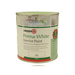 Zinsser Perma Interior Matt White Paint - 1 Litre - WHITES - Beattys of Loughrea