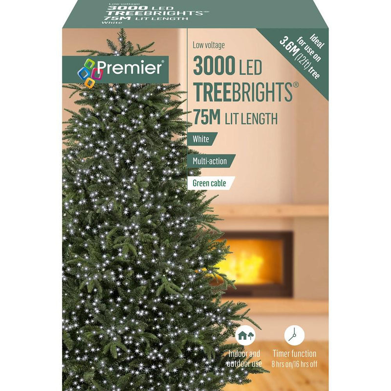3000 LED Multi-Action Treebrights - White - XMAS LIGHTS LED - Beattys of Loughrea