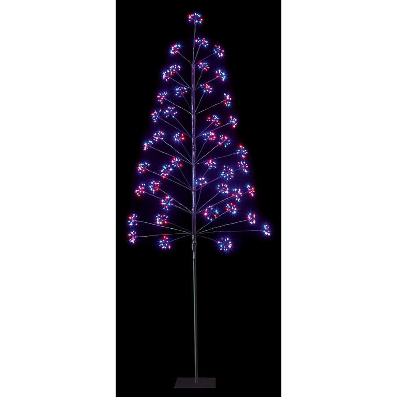 6ft Premier 660 LED Black Rainbow Microbrights Christmas Tree - 180cm - XMAS TREE ARTIFICIAL - Beattys of Loughrea