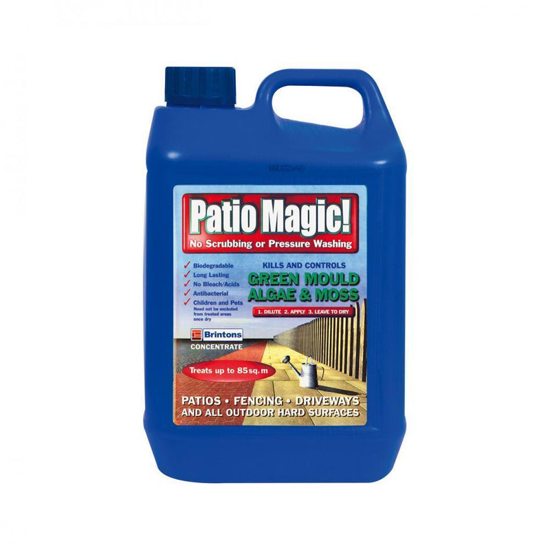 Patio Magic Algae & Moss - 2.5 Litre - FUNGICIDE/TAR OIL - Beattys of Loughrea