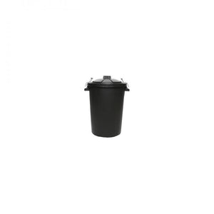 Riaar Black PVC Dustbin with Wire Clips - 85ltr - OUTSIDE DUSTBIN, WHEELIE BIN, COMPOSTER - Beattys of Loughrea