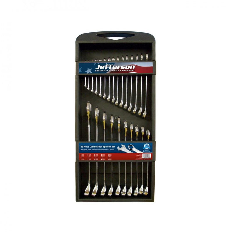 Jefferson Combination Spanner Set - 25 Piece - WRENCHES/SPANNERS - Beattys of Loughrea