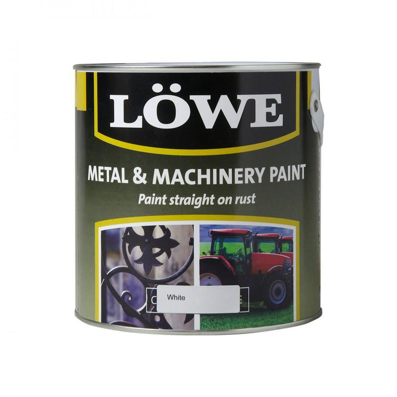 Lowe Metal and Machinery Paint - 500ml White - METAL PAINTS - Beattys of Loughrea