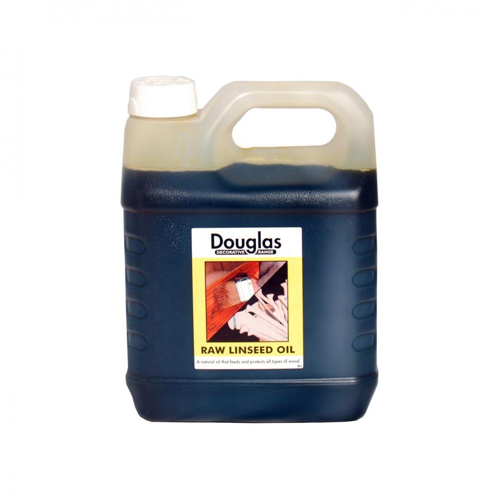 Douglas Raw Linseed Oil - 4 Litre - WHITE SPIRIT/TURPS/TEAK/LINS - Beattys of Loughrea