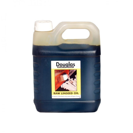 Douglas Raw Linseed Oil - 4 Litre - WHITE SPIRIT/TURPS/TEAK/LINS - Beattys of Loughrea