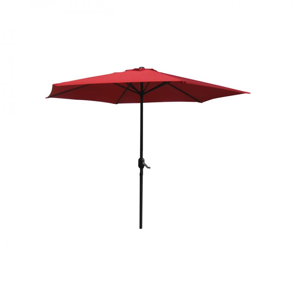 Euroactive Aluminium Parasol Red - 2.7m - PARASOLS - Beattys of Loughrea