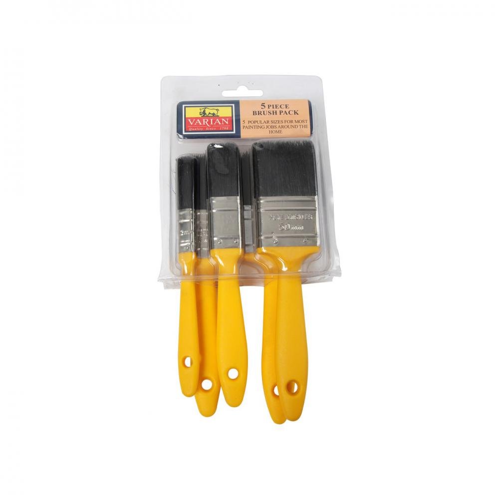 Varian Pure Bristle Paint Brush Set - 5 Piece - PAINT BRUSHES - Beattys of Loughrea