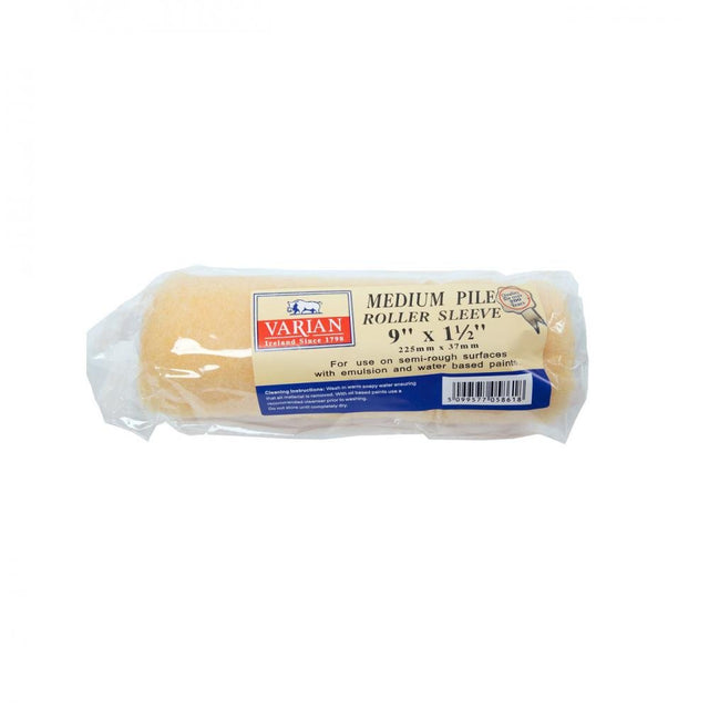 Varian Medium Pile Paint Roller Sleeve - 9in - ROLLERS/SLEEVES - Beattys of Loughrea