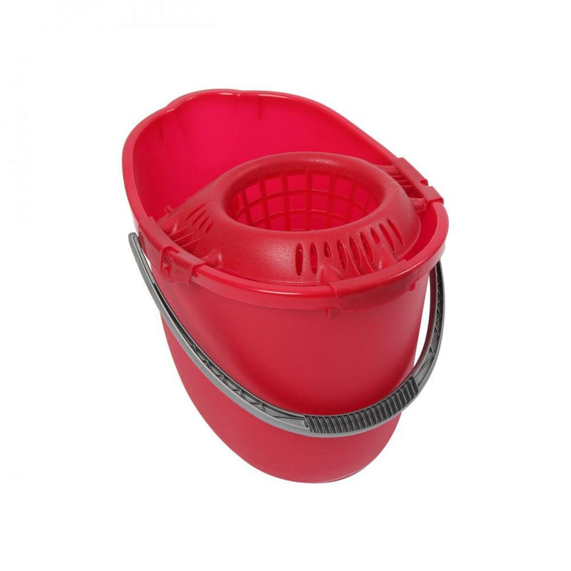 Varian Mop Bucket with Wringer Red - 15 Litre - CLEANING - MOP & BUCKET - Beattys of Loughrea