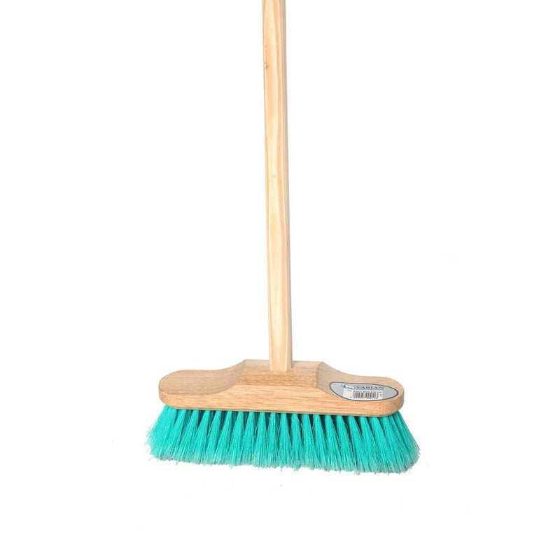 Varian Soft Synthetic Sweeping Brush With Wooden Handle - CLEANING SWEEPNG BRUSH/BROOM/DUSTPAN - Beattys of Loughrea